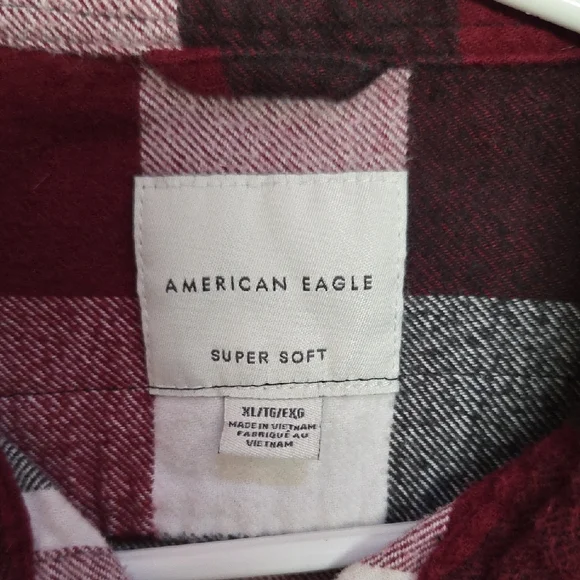 Kiss #2 Upcycled Plaid Shirt - Picture 5 of 7